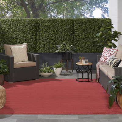 Tapis intérieur / extérieur rouge Mullican Sandy