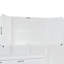 Lit escamotable mural simple avec placard, tiroirs et bureau - blanc