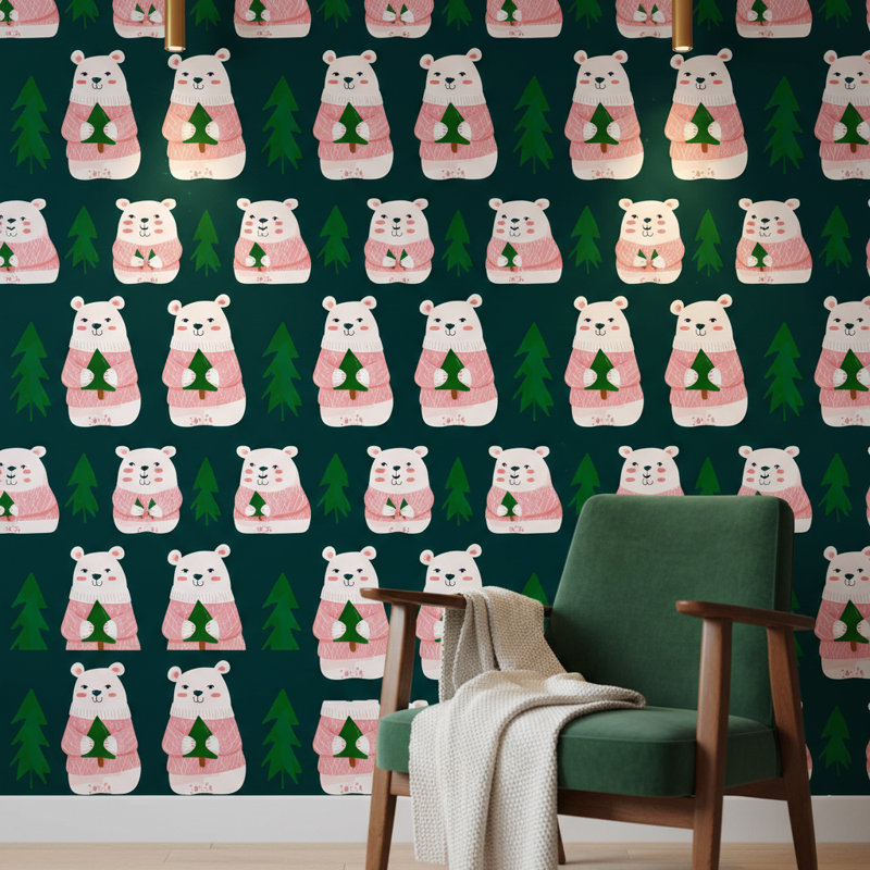 Papier peint ours polaire