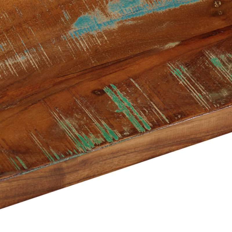 Vidaxl Table Top Rectangular Solid Wood Reclaimed, 3.8cm H x 60cm W x 20cm D