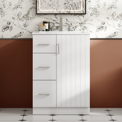 24" Modern Bathroom Vanity with Sink