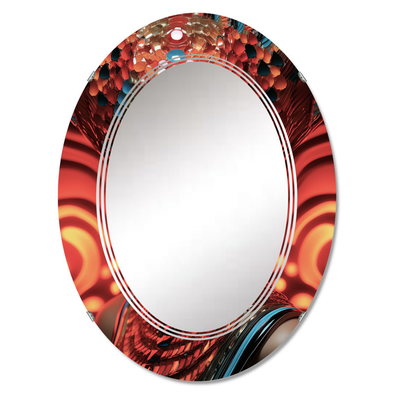 Weingartner - Miroir mural moderne ovale, 36 po x 24 po