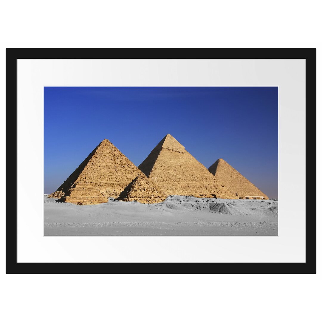 Pyramiden von Gizeh Gerahmte Wand Fotodruck Poster