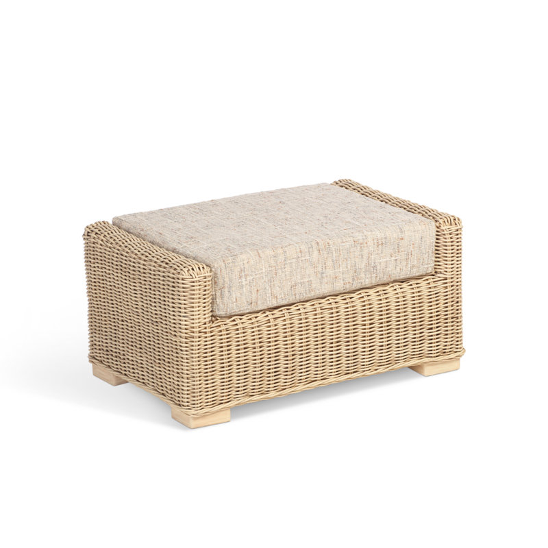 70cm Wide Solid Colour Footstool Ottoman