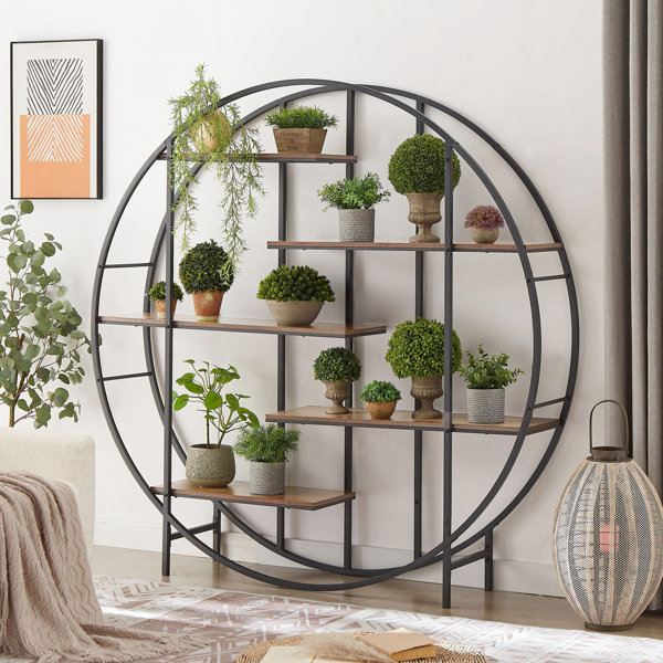 17 Stories Geometric Bookcase 