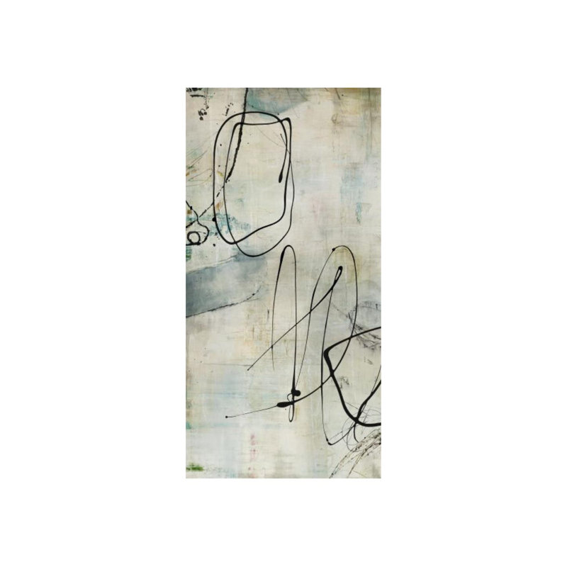 Incoherent Dream I Painting by Guseul Park, Glass Coat, 48" H x 24" W x 1.5" D