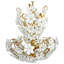 Murano Monumental Modernist Flower Glass Gilt Chandelier-91948625-91948632-131072754
