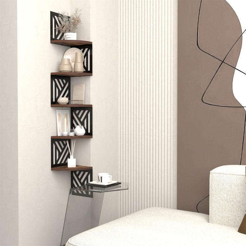 Alekper 5 Piece Floating Shelf