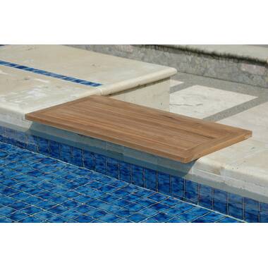 Loon Peak® Daquavious Teak & Wood Shower Mat with Non-Slip Backing