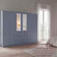 Modern 6 Door 3 Drawer Mirrored Wardrobe with Hanging Rail for Bedroom Storage & Organisation