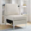 Siège modulaire en velours côtelé - Coussin de dossier amovible et assemblage facile-1828699432