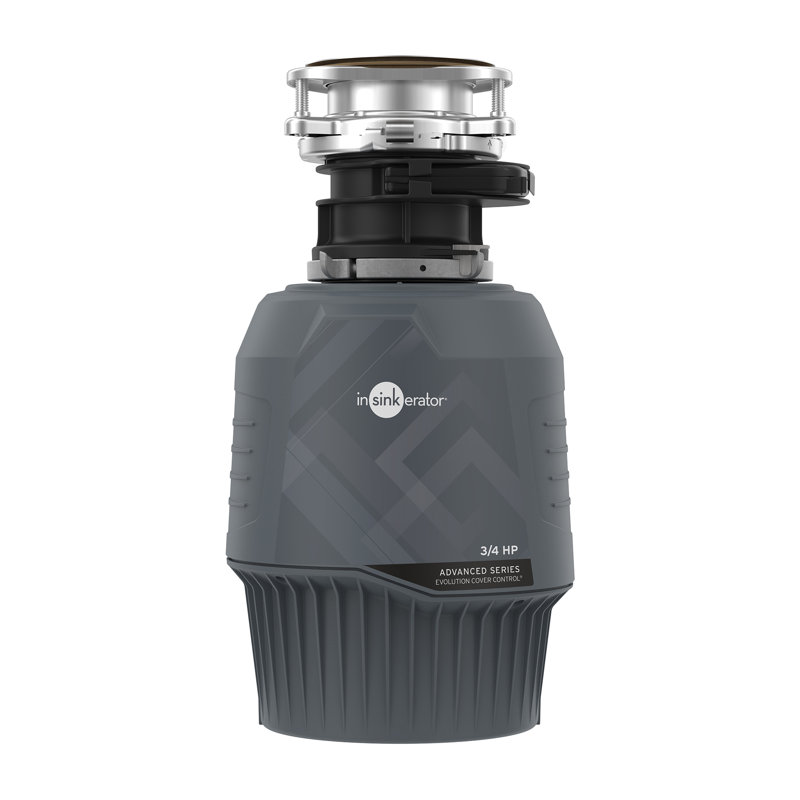 Evolution Cover Control 3/4 HP Garbage Disposal, Advanced Series Batch Feed Food Waste Disposer