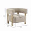 Fauteuil d'appoint rembourré Boucle