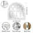 Distressed White Arch Wood Wall Mirror
