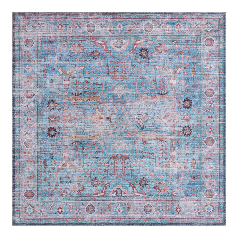 Tapis bleu Haight, Carré 7 pi 10 po x 7 pi 10 po