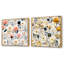 Ambrose - Ensemble de 2 collages carrés botaniques abstraits-101852600-101852601