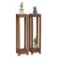 Solid Wood 2 Tier Plant Stand-1117810250