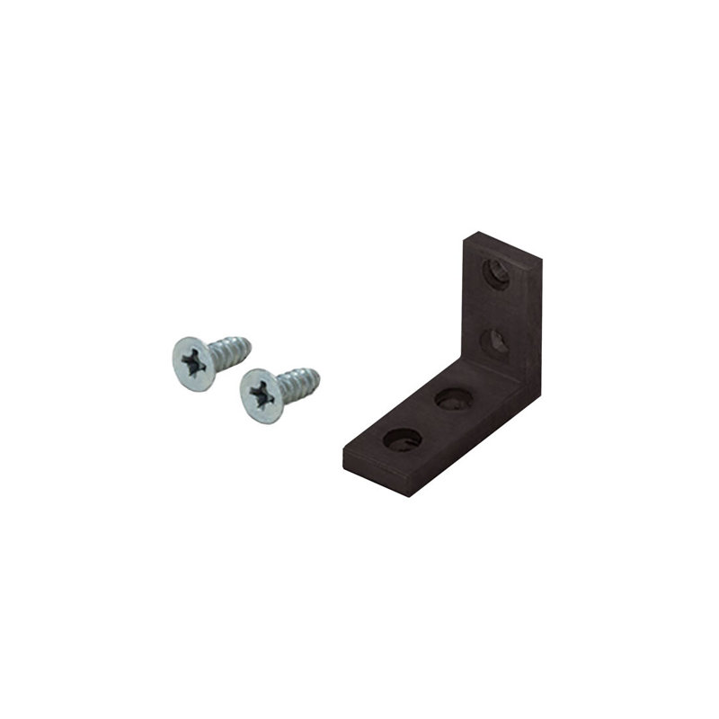 FHC D3060DU 3/4" x 1" Aluminum Angle Extrusion Clamp - Dark Bronze Anodized