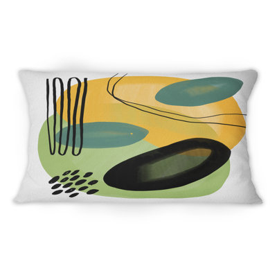Colorful Minimal Shapes VII - Coussin décoratif à imprimé moderne