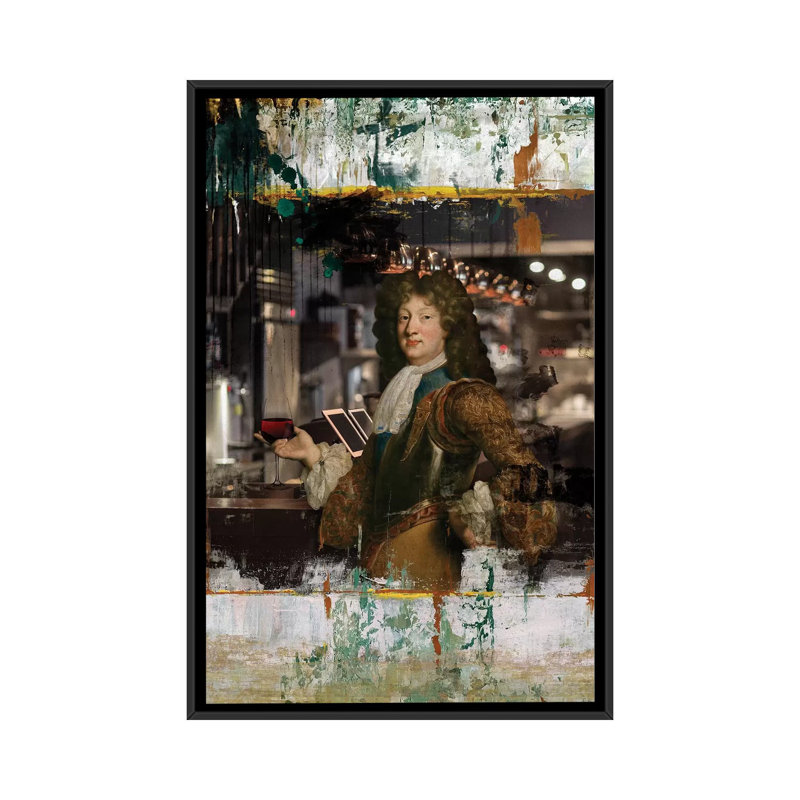 « bravos », impression sur toile, H 26 po x l 18 po x P 1,5 po, Toile avec cadre noir, Pas de tapis