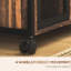 Mobile Printer Table With Socket, Rustic Brown. Keep Office Tidy And Organized. Adjustable Shelves. Wheels For Easy Movement Stand & Store Items. Locking Wheels. Versatile Work Desk