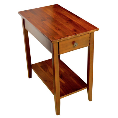 Aiydan Solid Wood End Table with Storage