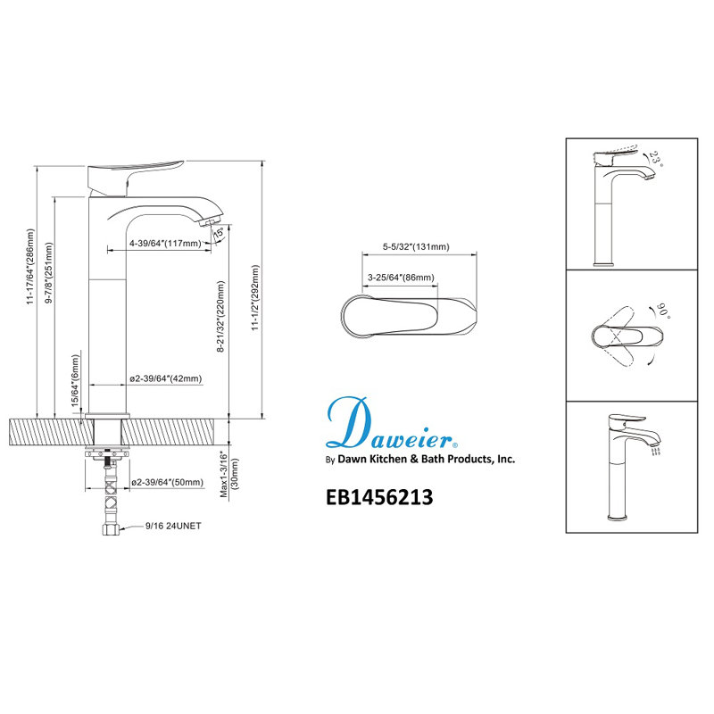 Single-handle Bathroom Faucet, Brushed Nickel