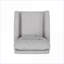 Fauteuils inclinables, fauteuil inclinable et pivotant moderne à bascule | Tissu gris clair