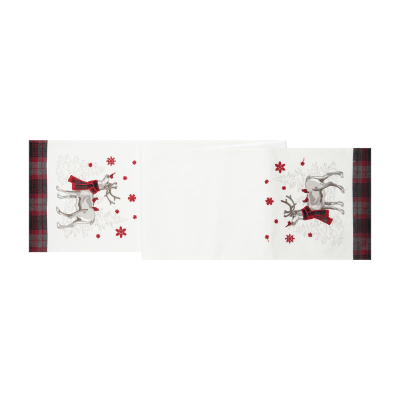 Frosty Deer Table Runner