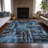 Machine Washable Indoor/Outdoor Xhevrie Black Rug-111825465