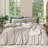 MooMee Duvet Cover Set 100% Washed Cotton Linen Like Textured Lightweight-109236632-111219971