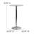 Helmscott Round Glass Event and Cocktail Table with Chrome Base-1434008180