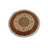 Orneta One-of-a-Kind Round 5'5" X 5'5" New Age Round Wool Area Rug in Cream/Red