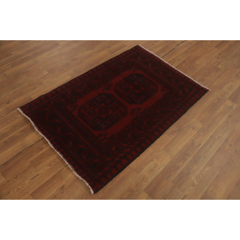 Tapis de vestibule oriental afghan Elephant
