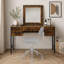Ensemble coiffeuse à 4 tiroirs de rangement avec miroir