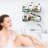  Kylis Corner Shower Caddy with 11lbs Capacity Per Shelf No-Drill Adhesive Mount Rustproof