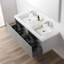 Meuble-lavabo flottant à double cuve Annaliya-1786020169