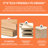 24 Inch Wall Mounted Bathroom Sink Cabinet - Soft Closing Hinge Imitative Oak Design Basin Easy To Clean-2071283475