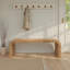 Banc en bois d'acacia tissé avec bordure en cascade Miramar-1563028602