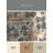 Machine Washable Ortencia Clematis French Country Floral Rug in Brown – Gray Binding-1715416030