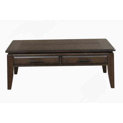 Mahogany Traditional Cocktail Table W/ Storage