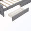 Lit de jour simple rembourré XL avec ceinture DEL et tiroirs-905689008