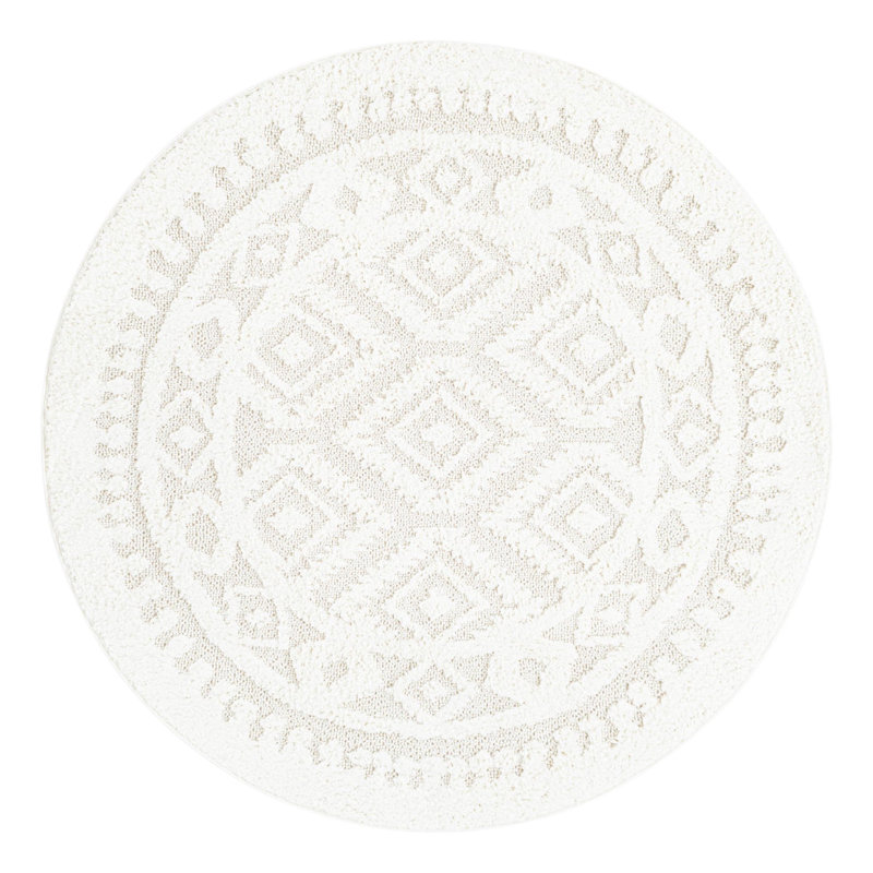 Jennylynn Geometric Indoor Rug, Round 5'3"