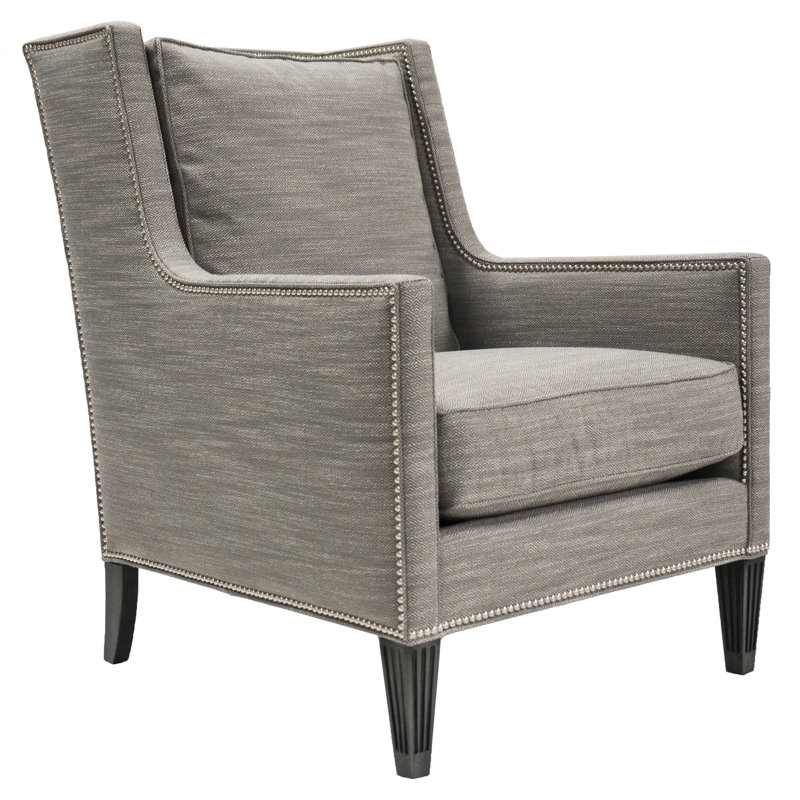 Alec Wingback Chair, No, Impala Linen, Casa Blanca