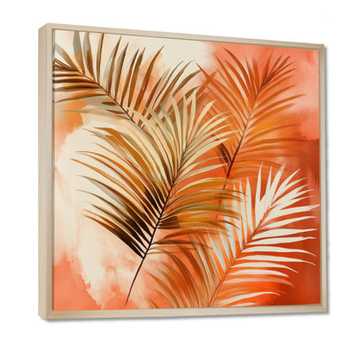 Palm Leaf Wall Decor, Terracotta Botanical Art, Rynald