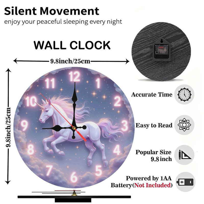 Horloge licorne
