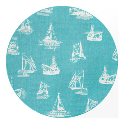 Indoor/Outdoor Coastal Area Rug