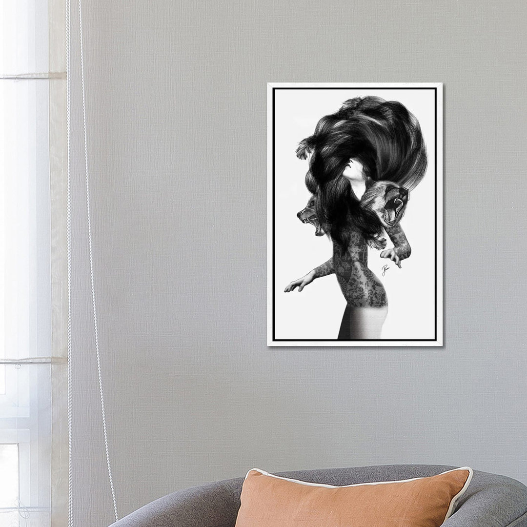 Bear #3 by Jenny Rome - Graphic Art Print on Canvas