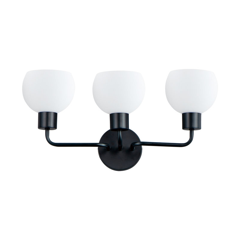 Stackpole 3 - Light Dimmable Vanity Light, Black