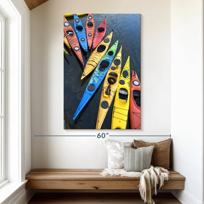 Kayaks à quai colorés Sireci, H 51 po x l 34 po